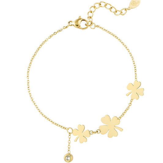 Armband Three Clovers Gold