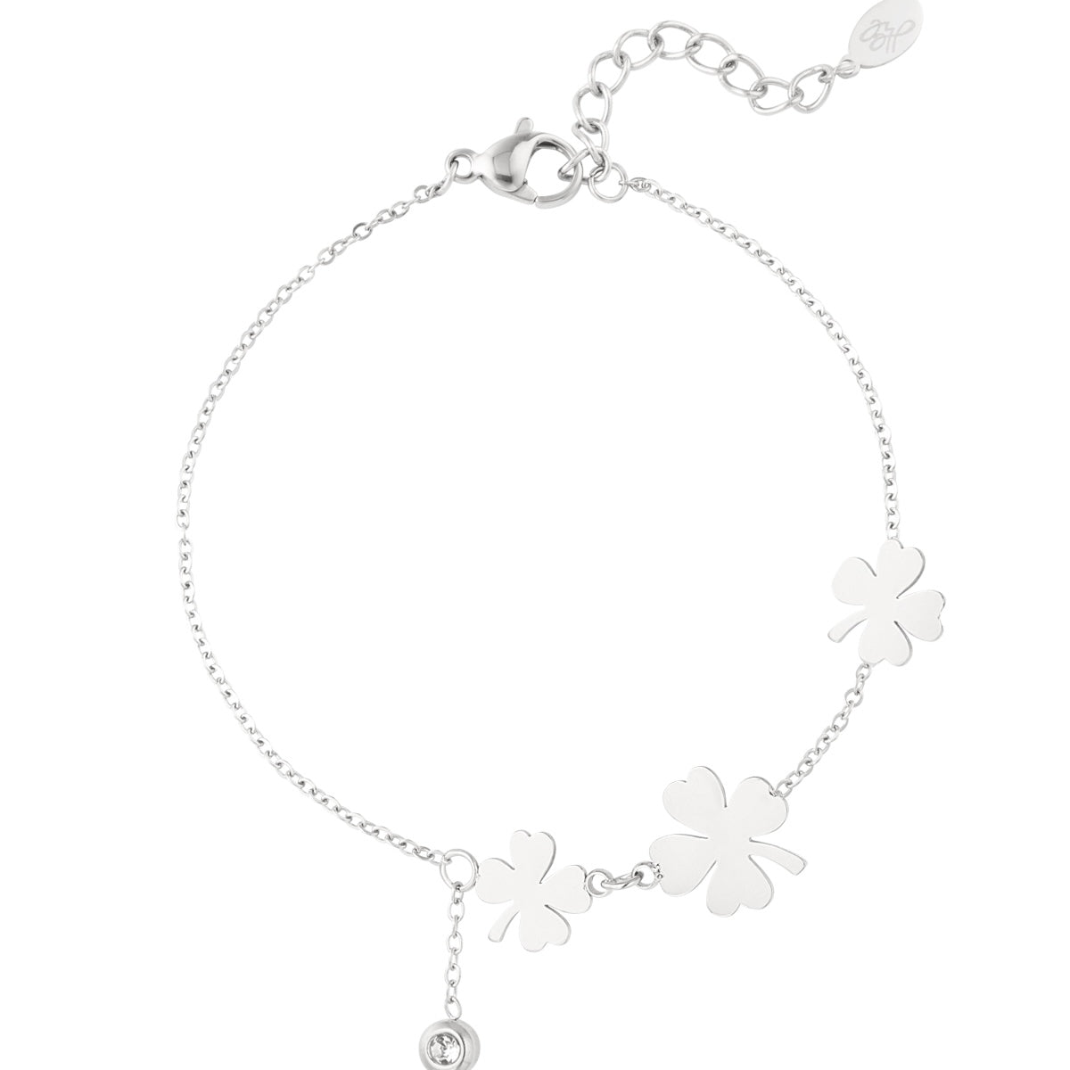 Armband Three Clovers Silver