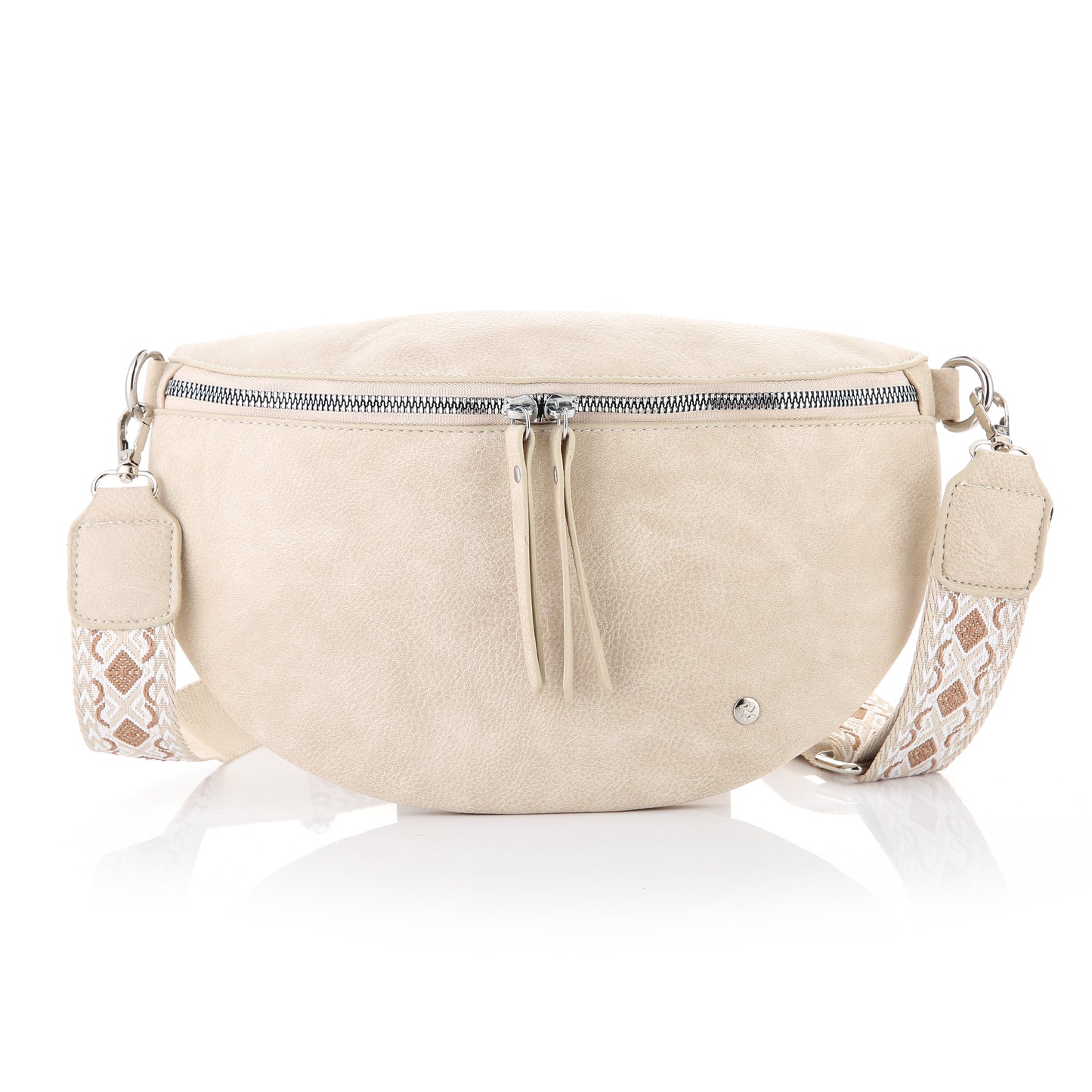 Tas met luxe band beige